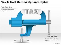 0414 business consulting diagram tax is cost cutting option graphic powerpoint slide template