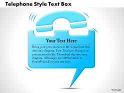 0414 business consulting diagram telephone style text box powerpoint slide template