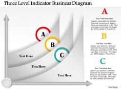 0414 Business Consulting Diagram Three Level Indicator Business Diagram Powerpoint Slide Template