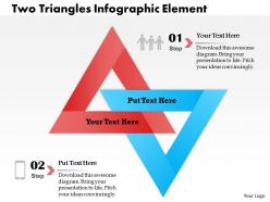 0414 business consulting diagram two triangles infographic element powerpoint slide template