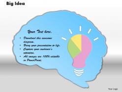 0414 business idea bulb pie chart powerpoint graph