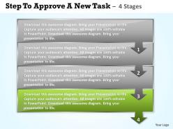 0414 business powerpoint templates steps to approve new task sales ppt slides