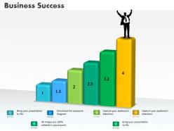 0414 business success concept column chart powerpoint graph