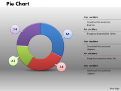 0414 colorful donut chart business graphics powerpoint graph