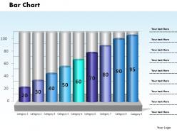 0414 Column Chart Business Data Illustration Powerpoint Graph