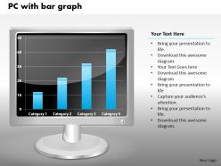 0414 Column Chart Graph On PC Powerpoint Graph