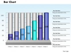 0414 column chart with business growth powerpoint graph