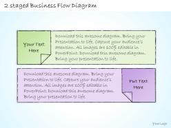 0414 Consulting Diagram 2 Staged Business Flow Diagram Powerpoint Template