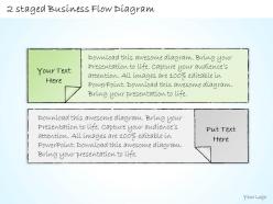 0414 consulting diagram 2 staged business flow diagram powerpoint template
