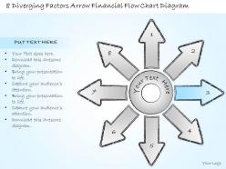 0414 consulting diagram 8 diverging factors arrow financial flow chart diagram powerpoint template