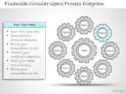 0414 consulting diagram financial circular gears process diagram powerpoint template