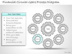 0414 consulting diagram financial circular gears process diagram powerpoint template