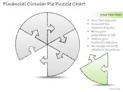 0414 consulting diagram financial circular pie puzzle chart powerpoint template