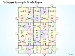 0414 consulting diagram multistaged ractangular puzzle diagram powerpoint template