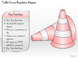 0414 consulting diagram traffic cones regulation diagram powerpoint template