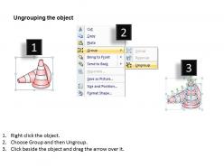 0414 consulting diagram traffic cones regulation diagram powerpoint template