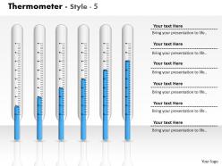 0414 data display with thermometer column chart powerpoint graph