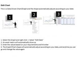 0414 man illustrating slider line chart powerpoint graph