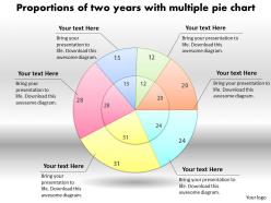 0414 multiple pie chart business layout powerpoint graph