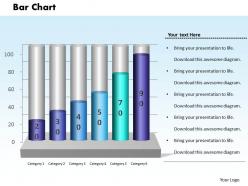0414 percentage growth column chart powerpoint graph
