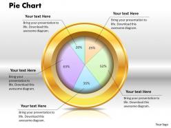 0414 percetage profit ratio pie chart powerpoint graph