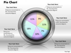 0414 pie chart to compare data powerpoint graph