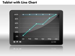 0414 tablate with line chart powerpoint graph