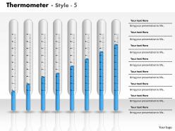 0414 thermometer business graph column chart powerpoint graph