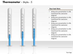 0414 thermometer column chart data illustration powerpoint graph