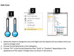 0414 thermometer column chart to display data powerpoint graph