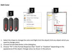 0414 thermometer designed column chart powerpoint graph