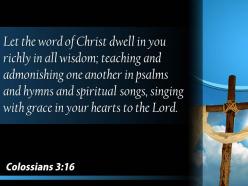 0514 1 colossians 316 songs from the spirit powerpoint church sermon