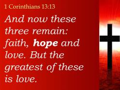 0514 1 corinthians 1313 the greatest of these is love powerpoint church sermon