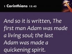 0514 1 corinthians 1545 the last adam powerpoint church sermon