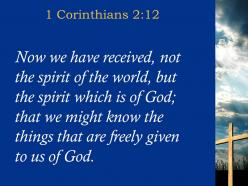 0514 1 corinthians 212 the spirit of the world powerpoint church sermon