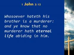 0514 1 john 315 a fellow believer is a murderer powerpoint church sermon