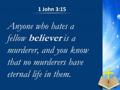 0514 1 john 315 anyone who hates a fellow believer powerpoint church sermon