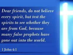 0514 1 john 41 do not believe every spirit powerpoint church sermon