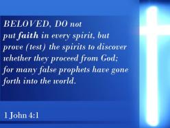 0514 1 john 41 do not believe every spirit powerpoint church sermon