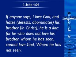0514 1 John 420 If we say we love God PowerPoint Church Sermon