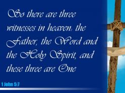 0514 1 john 57 for there are three that powerpoint church sermon
