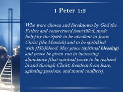 0514 1 peter 12 the father through the sanctifying work powerpoint church sermon