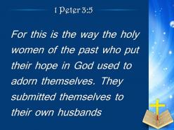 0514 1 peter 35 the past who put their power powerpoint church sermon