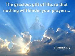 0514 1 peter 37 the gracious gift of life powerpoint church sermon