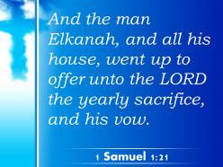 0514 1 samuel 121 the annual sacrifice to the lord powerpoint church sermon