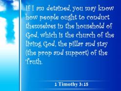 0514 1 timothy 315 foundation of the truth powerpoint church sermon