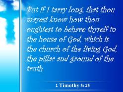 0514 1 timothy 315 foundation of the truth powerpoint church sermon