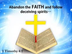 0514 1 timothy 41 abandon the faith powerpoint church sermon