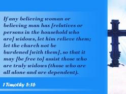0514 1 timothy 516 the church can help those widows powerpoint church sermon