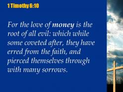 0514 1 timothy 610 for the love of money powerpoint church sermon